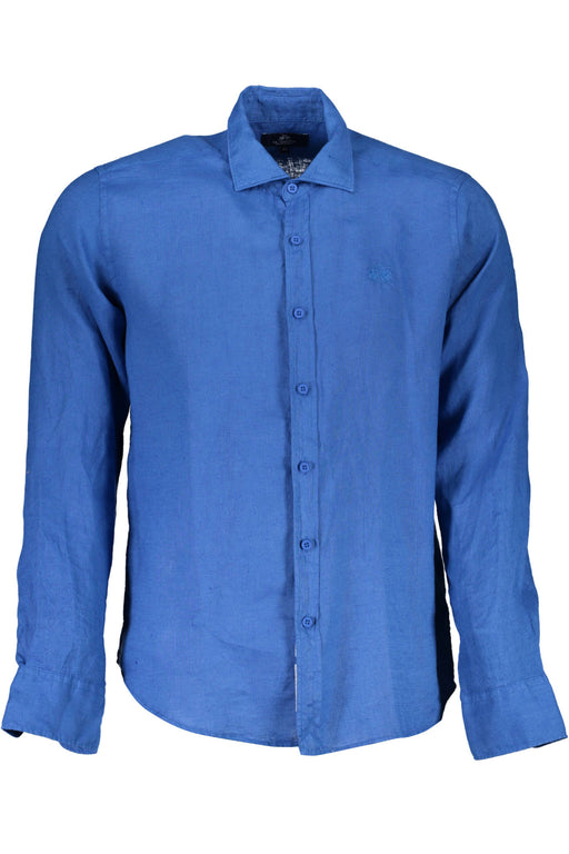 La Martina Long Sleeve Shirt Men Blue