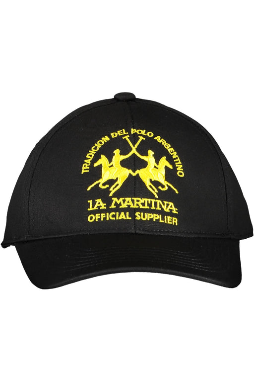 La Martina Black Mens Hat
