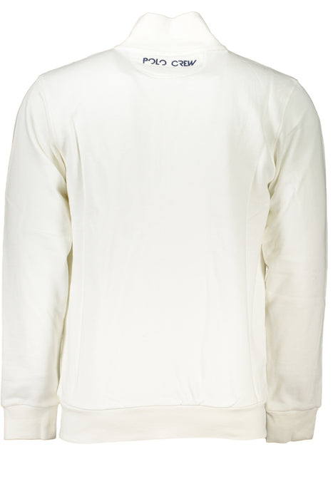 La Martina Mens White Zip Sweatshirt