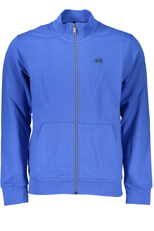 La Martina Mens Blue Zip Sweatshirt