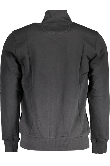 La Martina Mens Black Zipped Sweatshirt