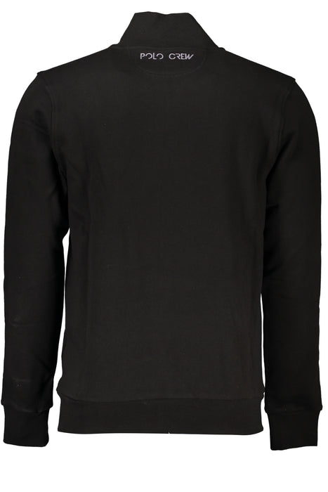 La Martina Mens Black Zip Sweatshirt