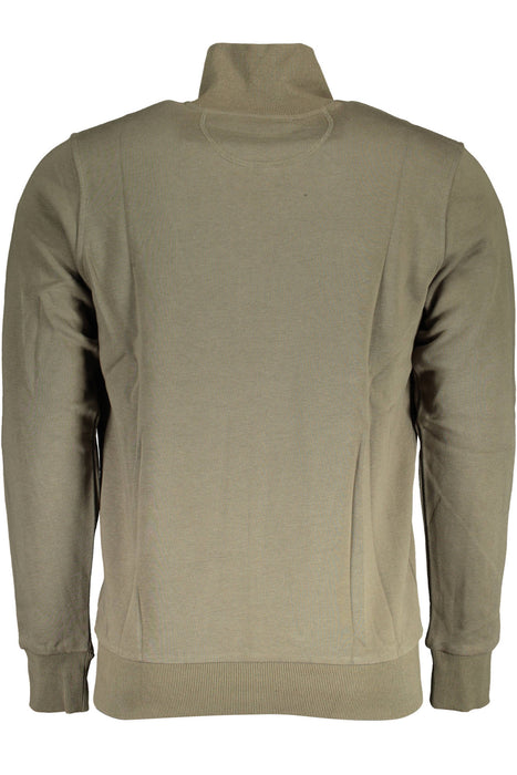 La Martina Mens Green Zipped Sweatshirt