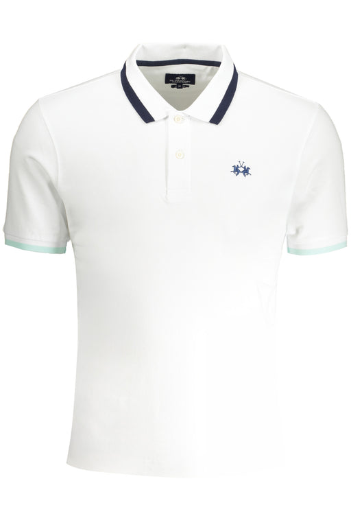 La Martina Mens White Short Sleeved Polo Shirt