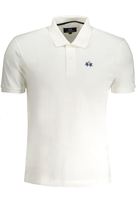 La Martina Mens White Short Sleeved Polo Shirt