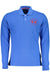 La Martina Mens Long Sleeved Polo Shirt Blue