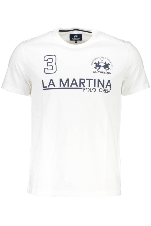 La Martina Mens Short Sleeve T-Shirt White