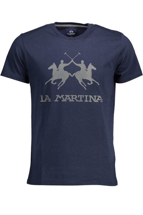 La Martina Mens Short Sleeve T-Shirt Blue