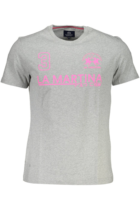 La Martina Short Sleeve T-Shirt Men Grey