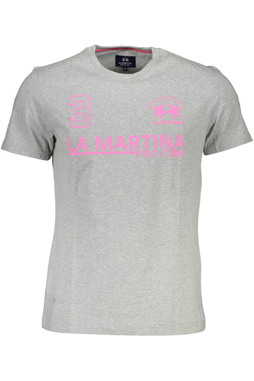 La Martina Short Sleeve T-Shirt Men Grey