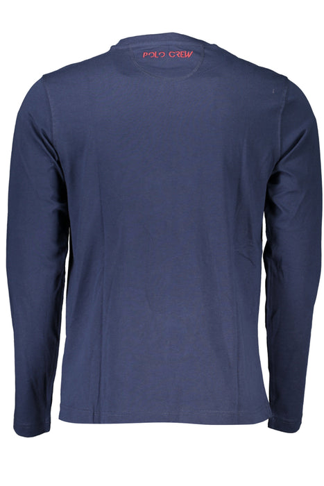 La Martina Mens Long Sleeve T-Shirt Blue