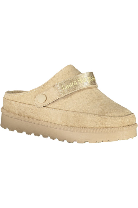 Laura Biagiotti Womens Winter Clog Footwear, Beige