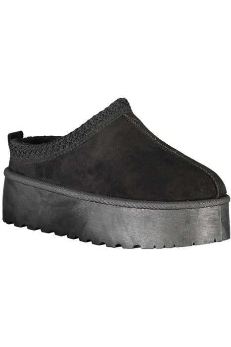 Laura Biagiotti Womens Black Winter Clog Footwear