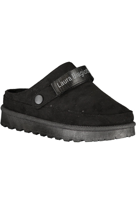 Laura Biagiotti Womens Black Winter Clog Footwear