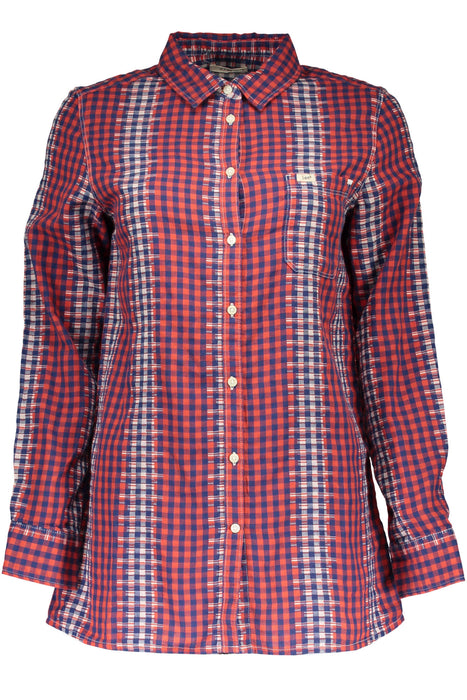 Lee Mens Red Long Sleeve Shirt