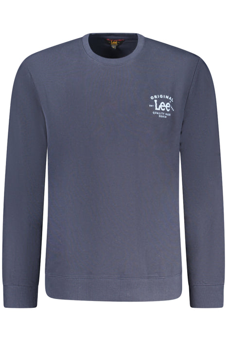 Lee Mens Blue Zip-Up Sweatshirt