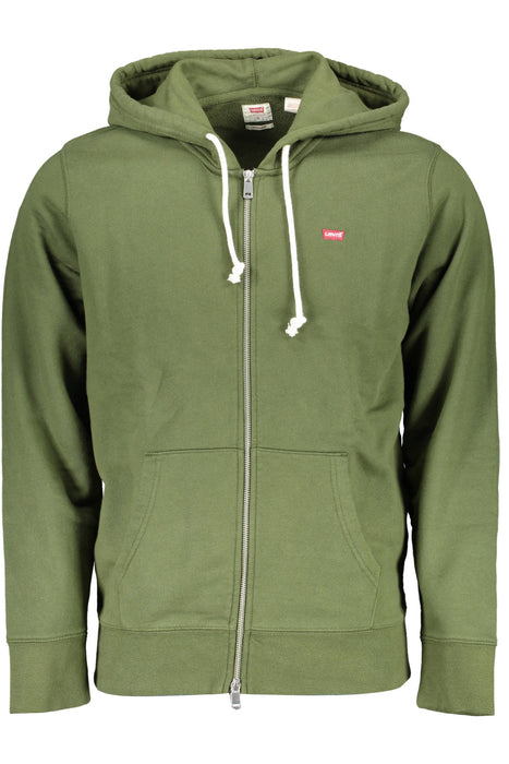 Levis Green Man Sweatshirt With Zip