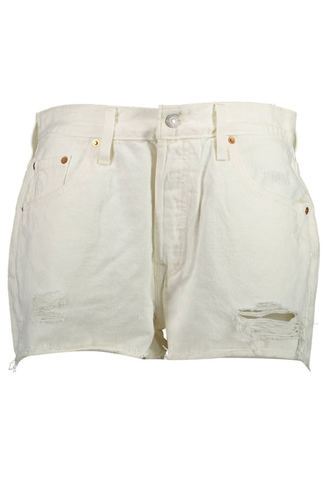 Levis Jeans Short Woman White