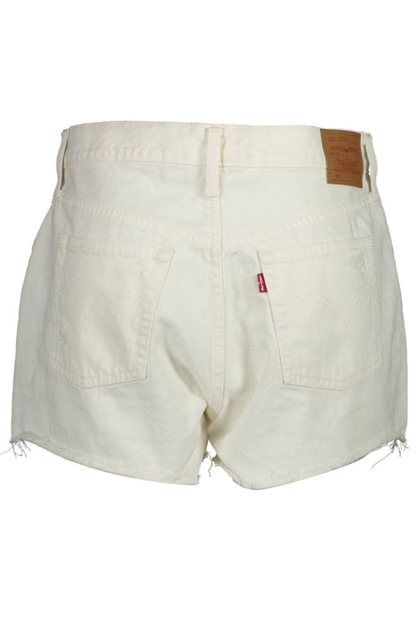 Levis Jeans Short Woman White