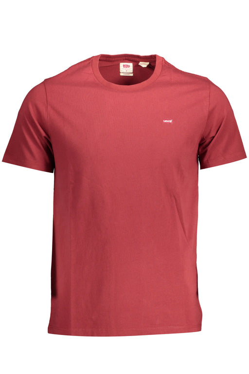 Levis Mens Red Short Sleeve T-Shirt