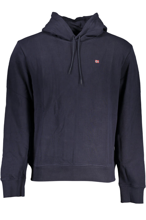 Napapijri Mens Blue Zip Sweatshirt