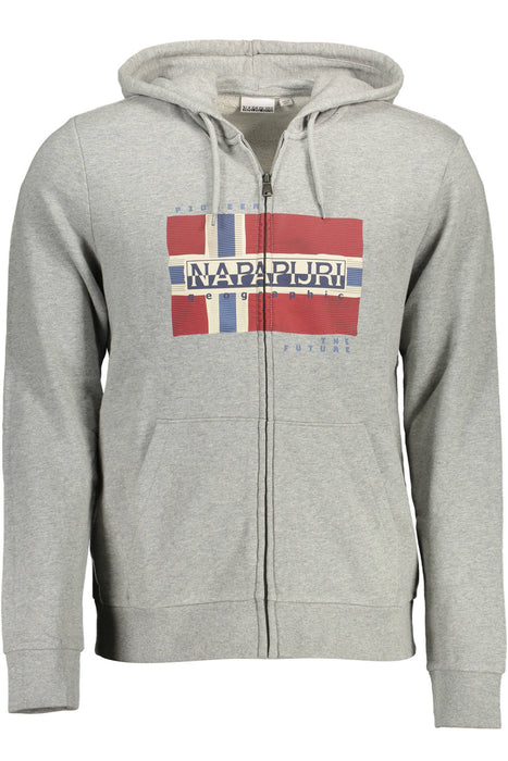 Napapijri Sweatshirt With Zip Man Gray