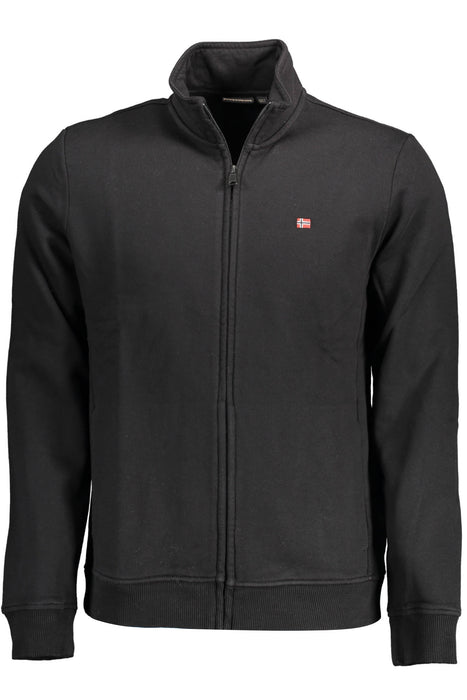 Napapijri Mens Zip-Up Sweatshirt Black