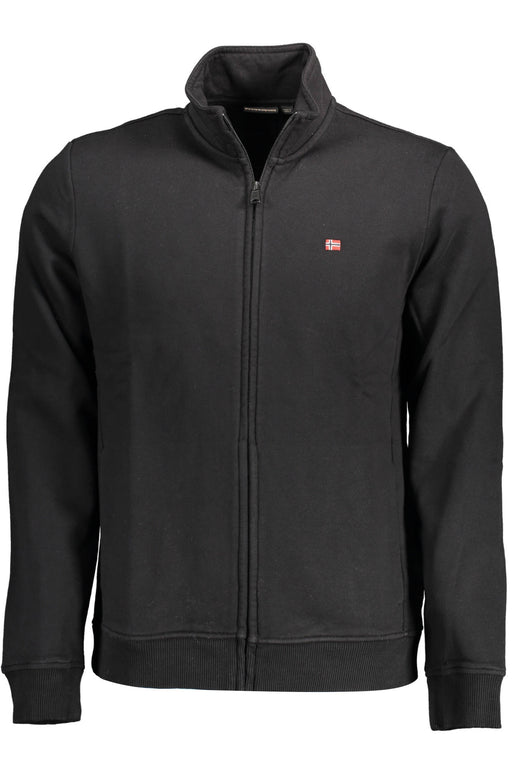 Napapijri Mens Zip-Up Sweatshirt Black