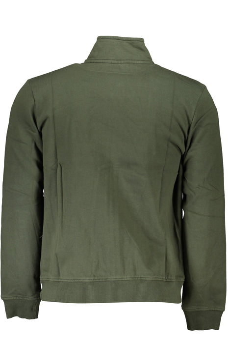 Napapijri Mens Green Zip Sweatshirt