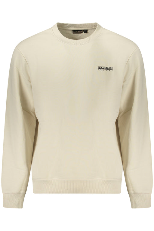 Napapijri Mens Zip-Up Sweatshirt, Beige