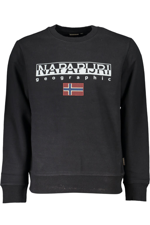 Napapijri Mens Black Zipless Sweatshirt