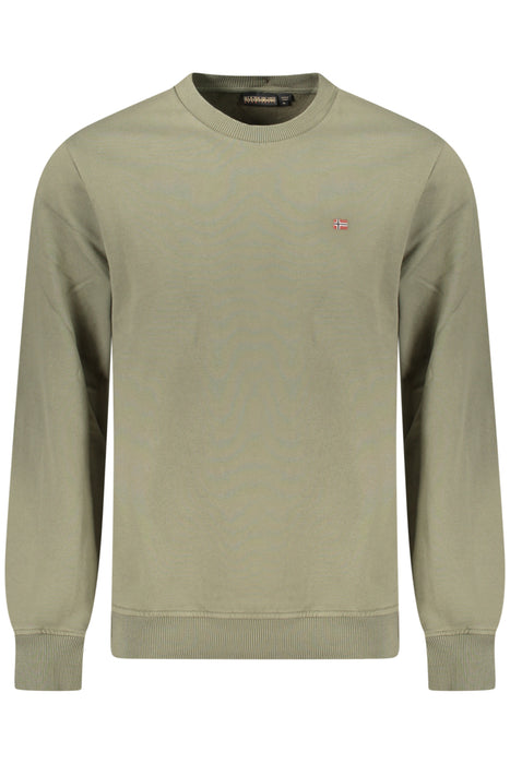 Napapijri Mens Zip-Up Sweatshirt, Green