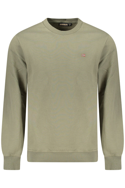 Napapijri Mens Zip-Up Sweatshirt, Green