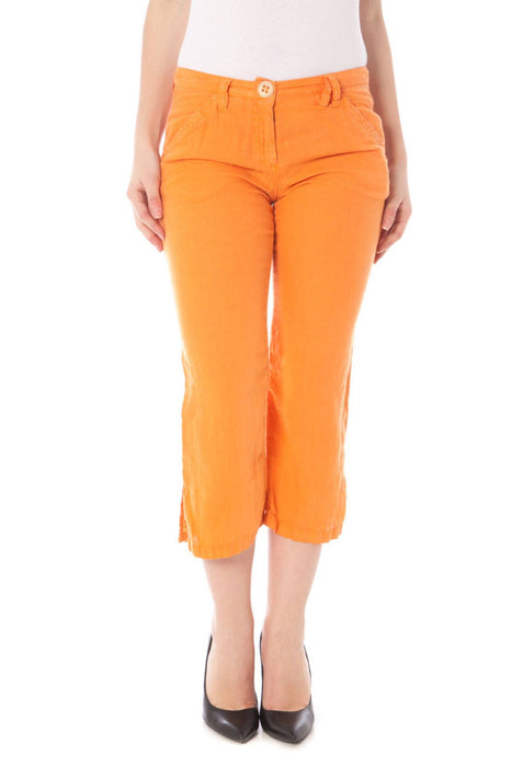 Napapijri Womens Orange Pinocchietto Pants