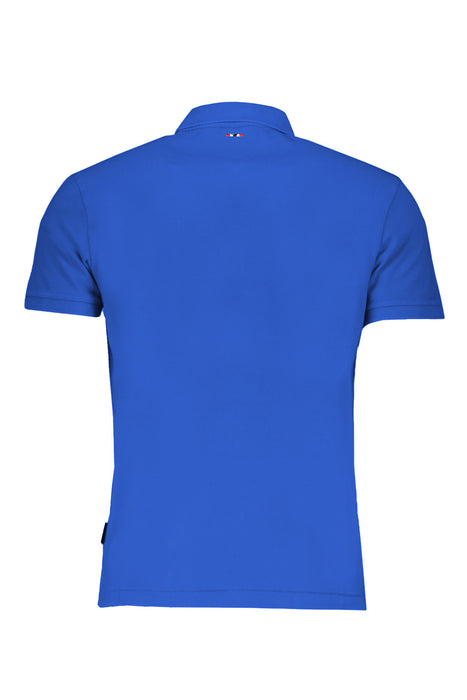 Napapijri Mens Short Sleeved Polo Shirt Blue