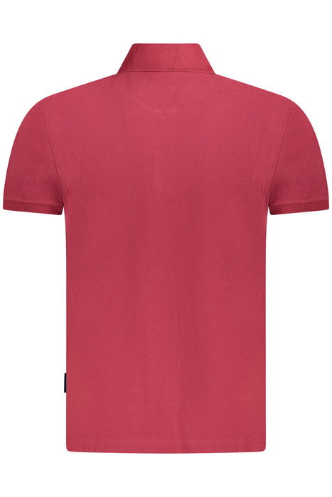 Napapijri Mens Short Sleeve Polo Shirt Red