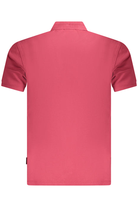 Napapijri Mens Short Sleeve Polo Shirt Red
