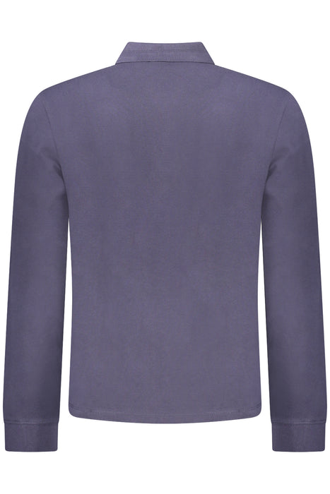 Napapijri Mens Long-Sleeved Polo Shirt, Blue