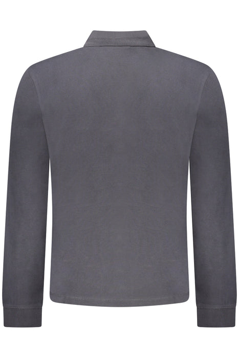 Napapijri Mens Long-Sleeved Polo Shirt Black