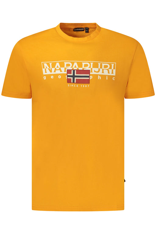 Napapijri Mens Short Sleeve T-Shirt Orange