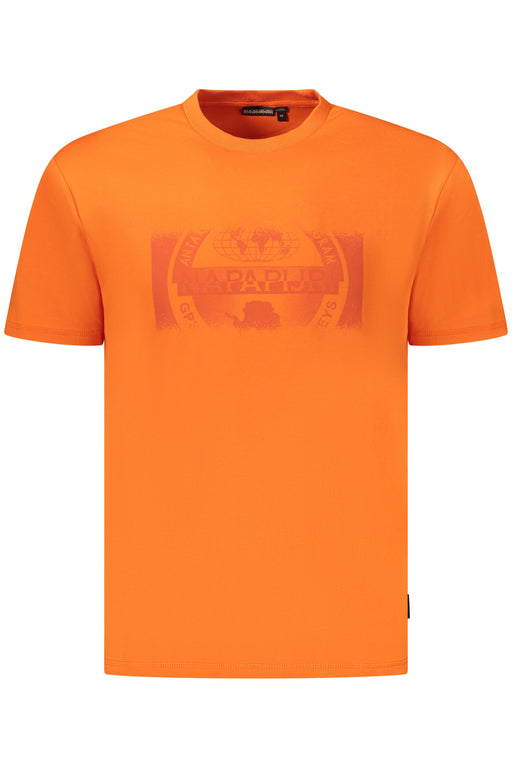 Napapijri Mens Short Sleeve T-Shirt Orange