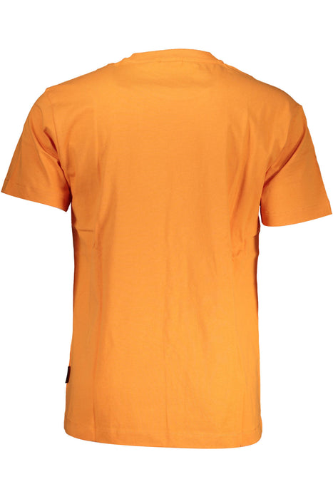 Napapijri Man Orange Short Sleeve T-Shirt