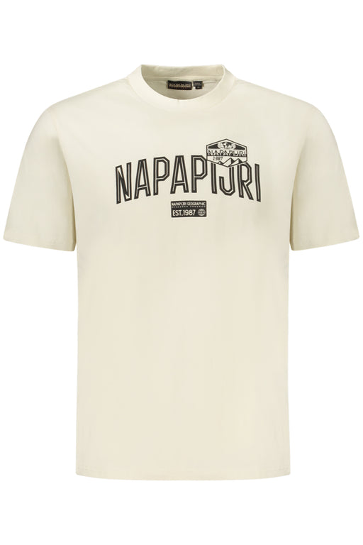 Napapijri Mens Short-Sleeve T-Shirt, Beige