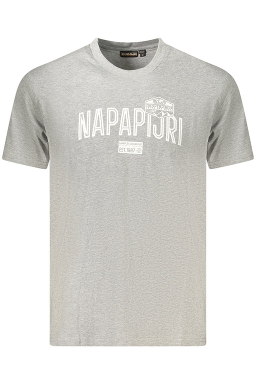 Napapijri Mens Short-Sleeve T-Shirt Grey