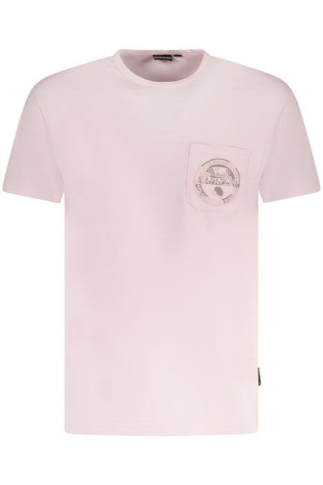 Napapijri Mens Short Sleeve T-Shirt Pink