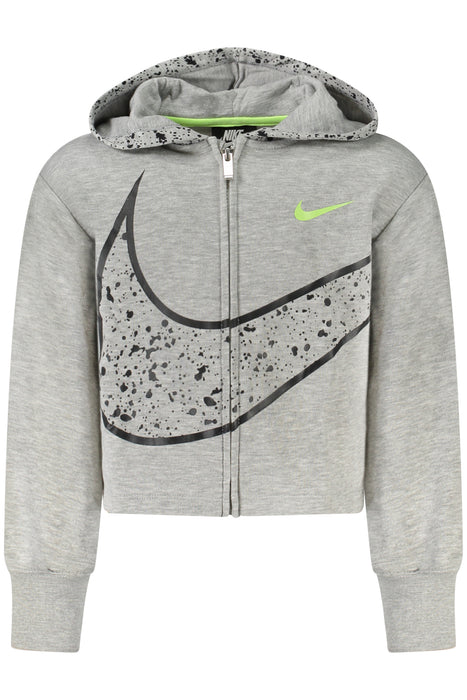 Nike Zipped Sweatshirt For Girls, Grey