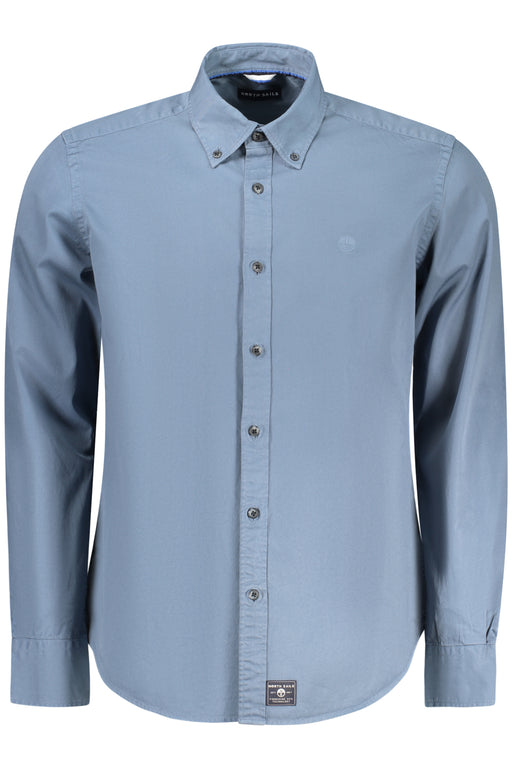 North Sails Mens Long-Sleeved Shirt, Blue