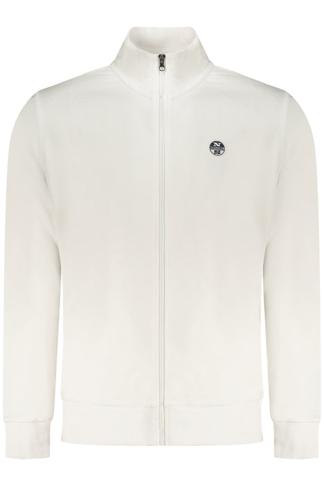 North Sails Mens White Zip-Up Sweatshirt