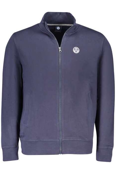North Sails Mens Blue Zip-Up Sweatshirt