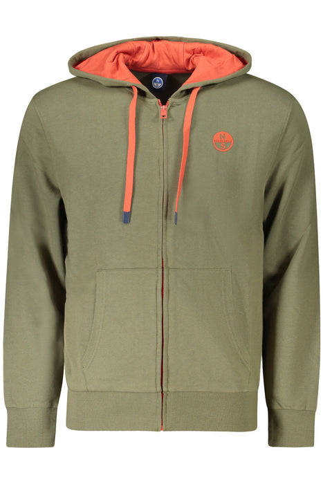 North Sails Mens Zip-Up Sweatshirt Green